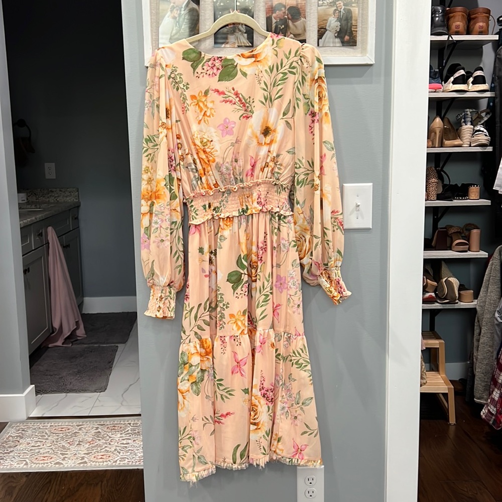 Summer Floral Midi Dress